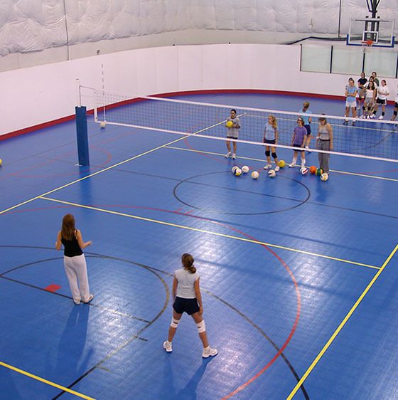 Basketball Match on Multi-Sports Floor